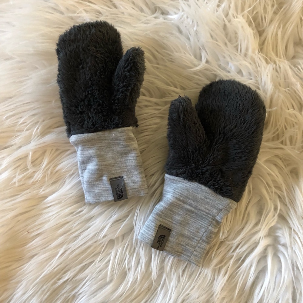 The North Face Kids Mittens - Gray and darker gray